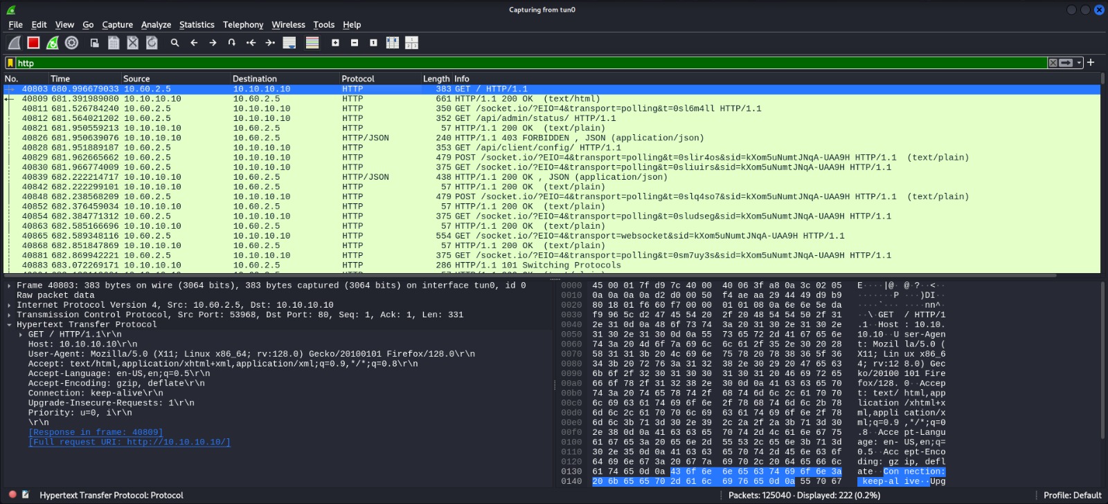 Wireshark Monitoring